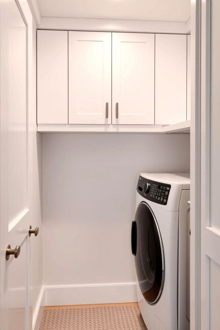 Overhead Storage Cabinets - 24 Laundry Closet Ideas