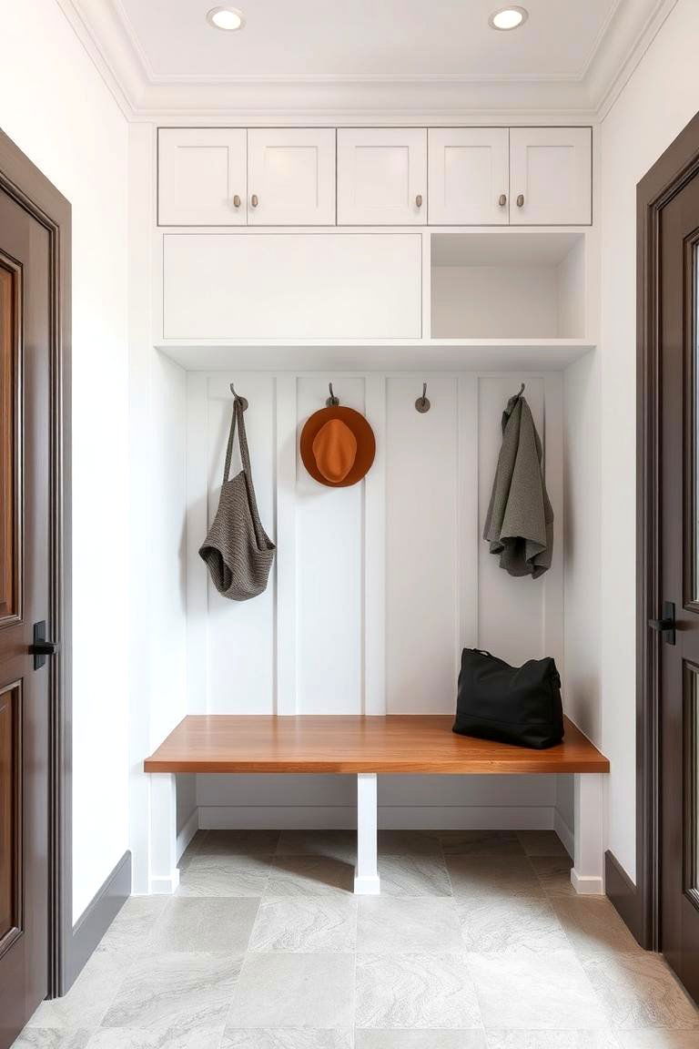 Overhead Storage Cabinets - 24 Mudroom Storage Ideas