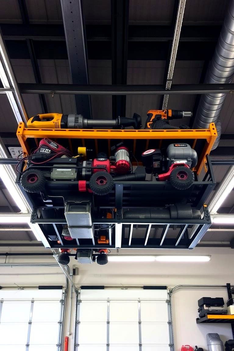 Overhead Storage Racks - 24 Power Tool Storage Ideas