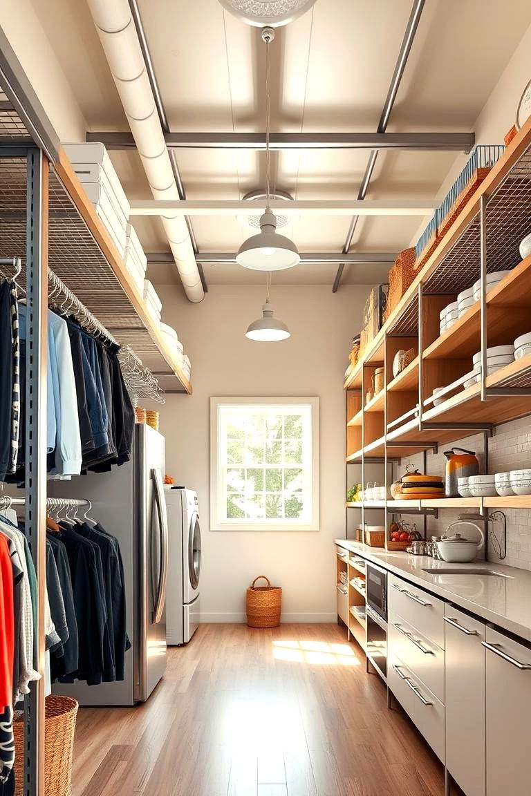 Overhead Storage Systems - 24 Walk in Pantry Ideas