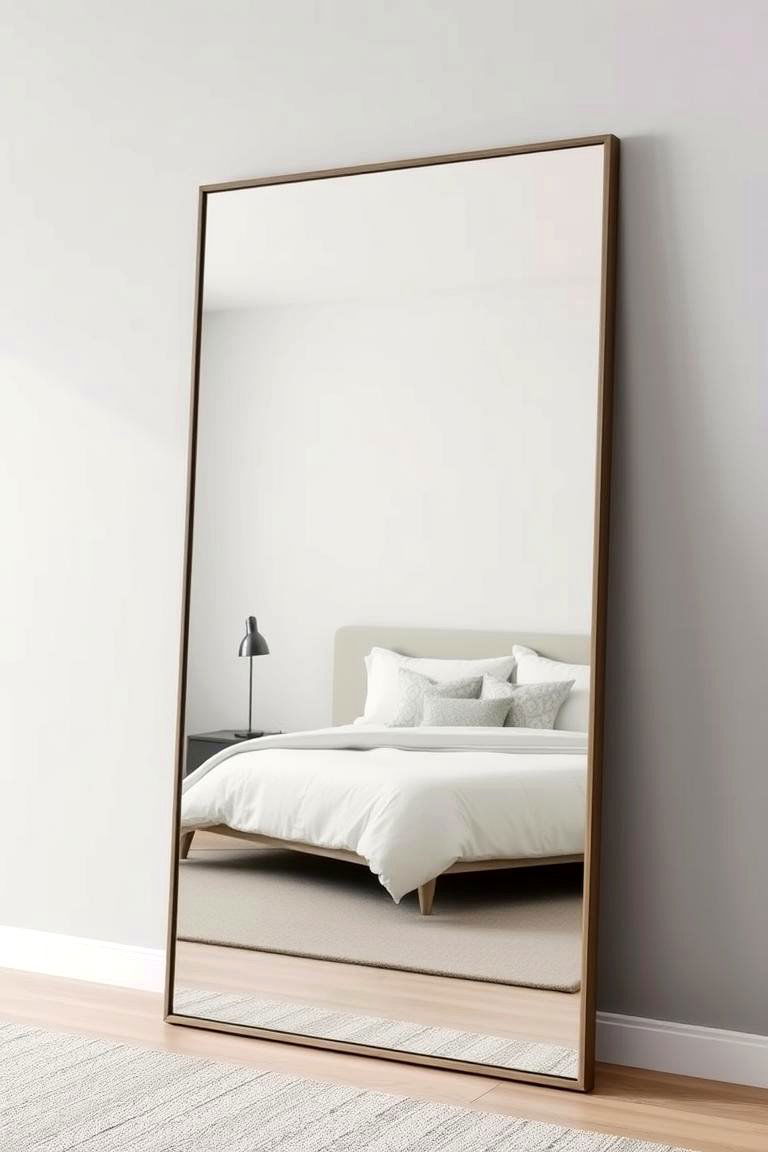 Oversized Floor Mirror - 24 Hypebeast Room Decor Ideas