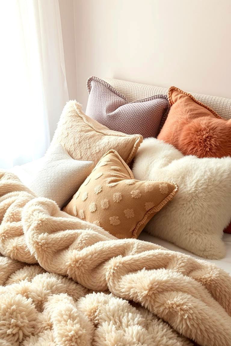Oversized Pillows - 24 90s Bedroom Decor Ideas