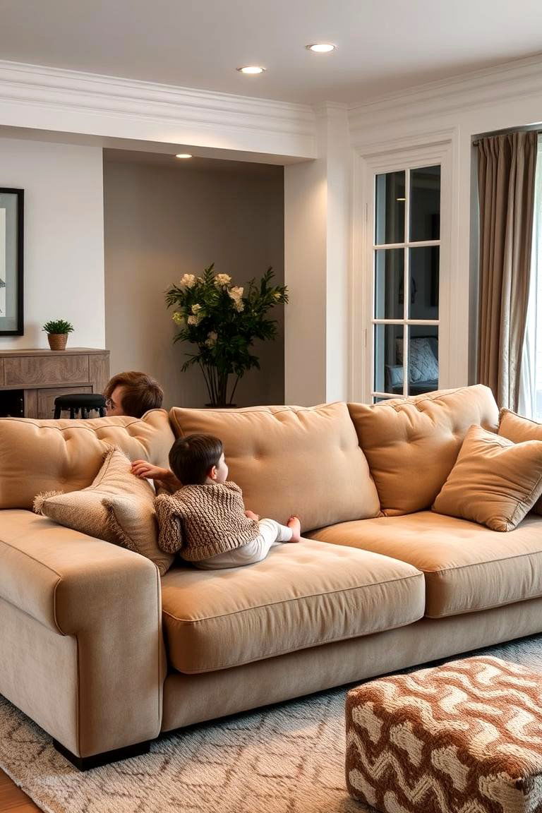 Oversized Sofa - 24 Living Room Couch Ideas