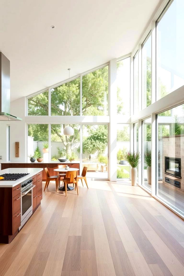 Oversized Windows - 24 Luxury Kitchen Ideas