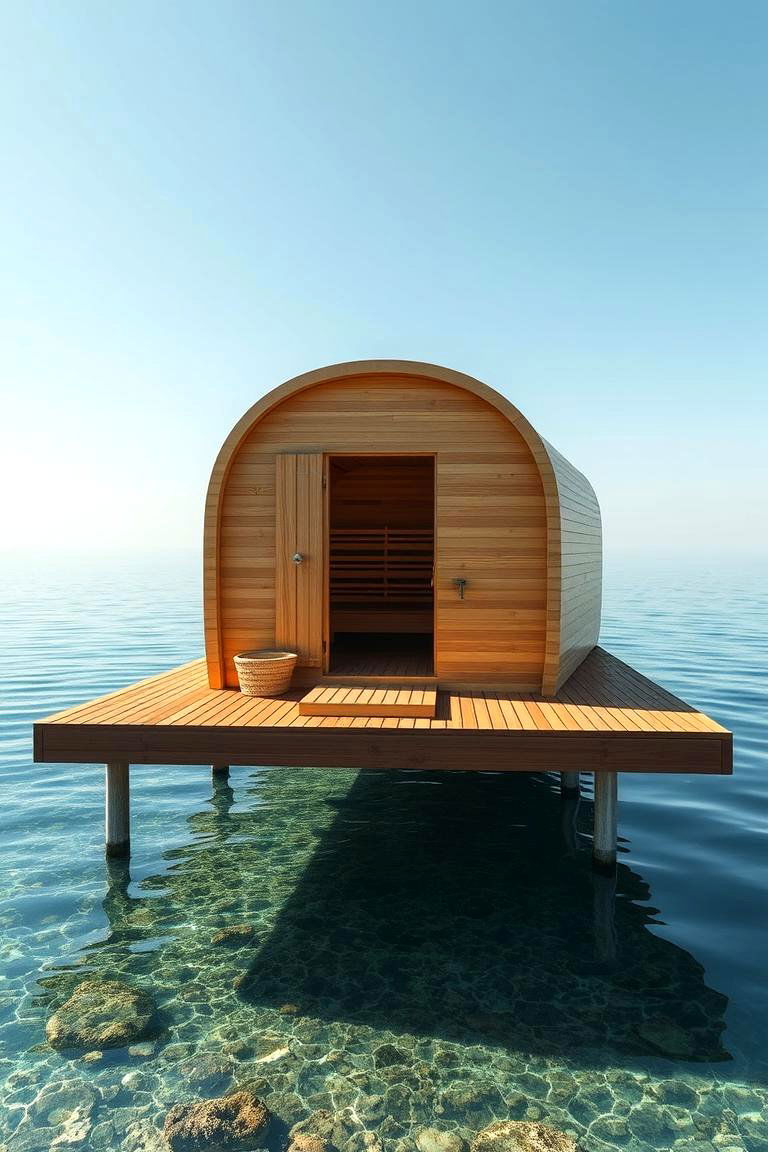 Overwater Sauna Experience - 24 Outdoor Sauna Ideas