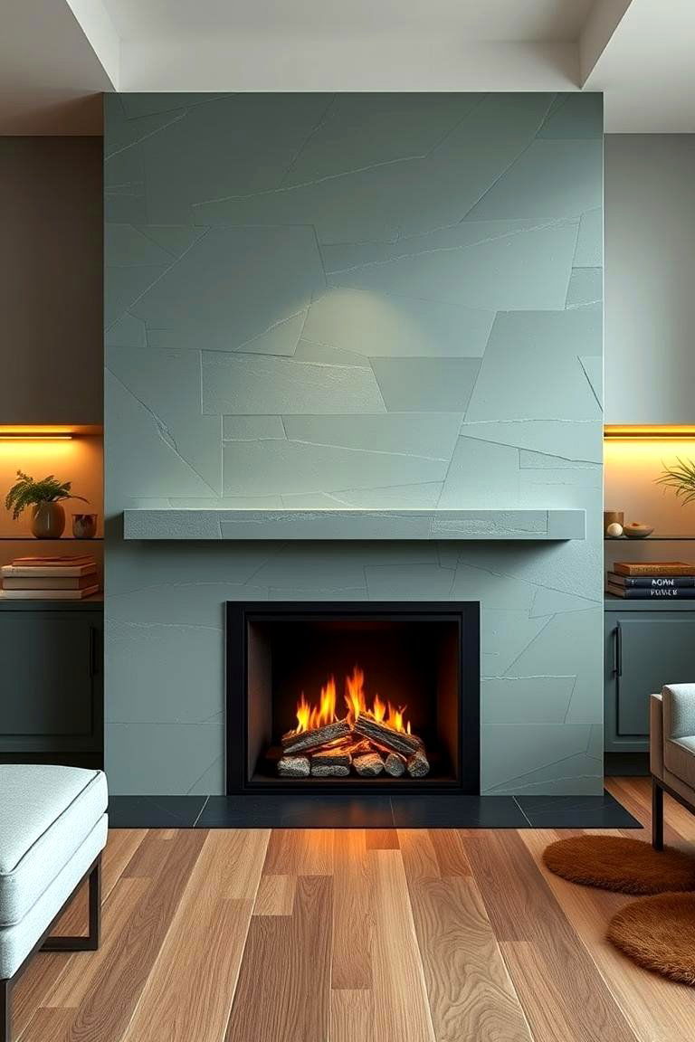 Owing to Innovative Sage Green Transformation - 24 Sage Green Fireplace Ideas