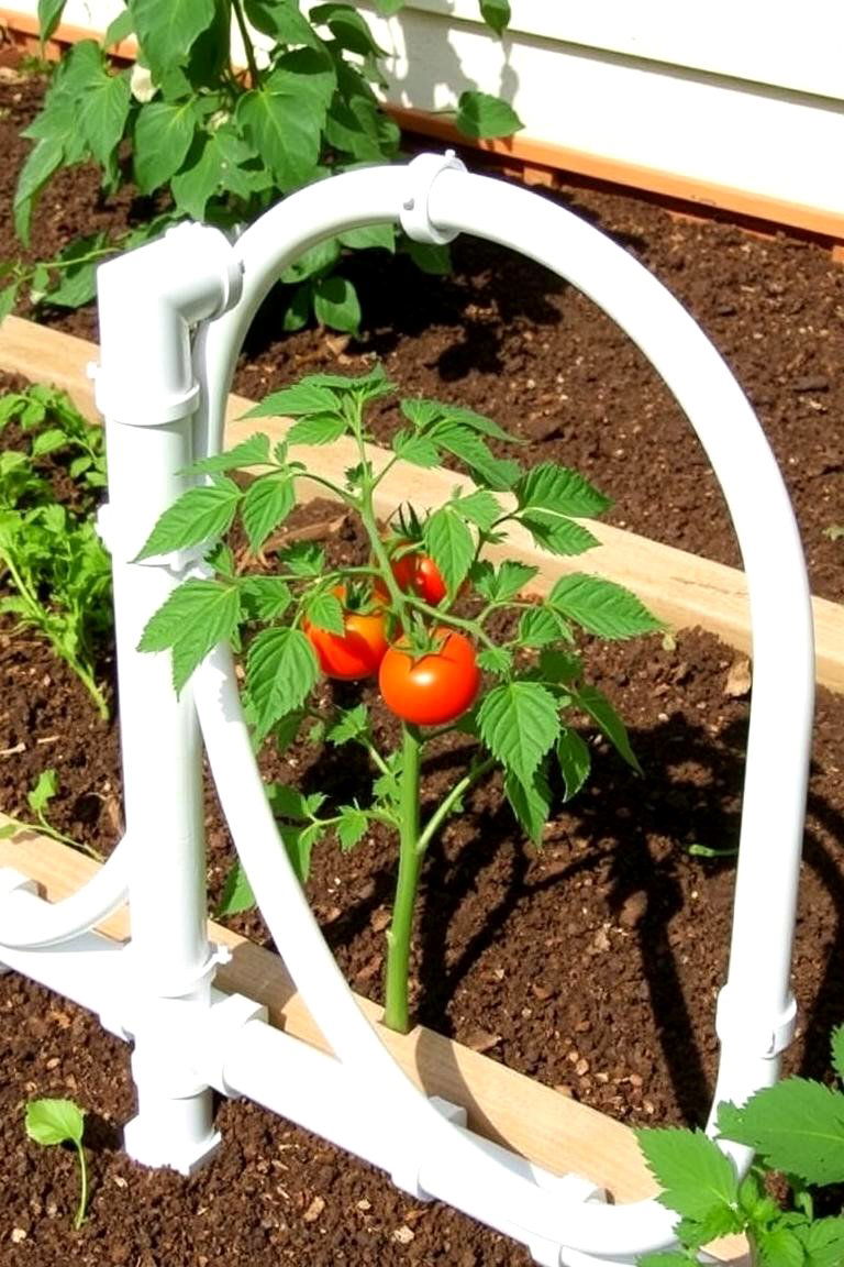 PVC Pipe Trellis - 24 Tomato Trellis Ideas