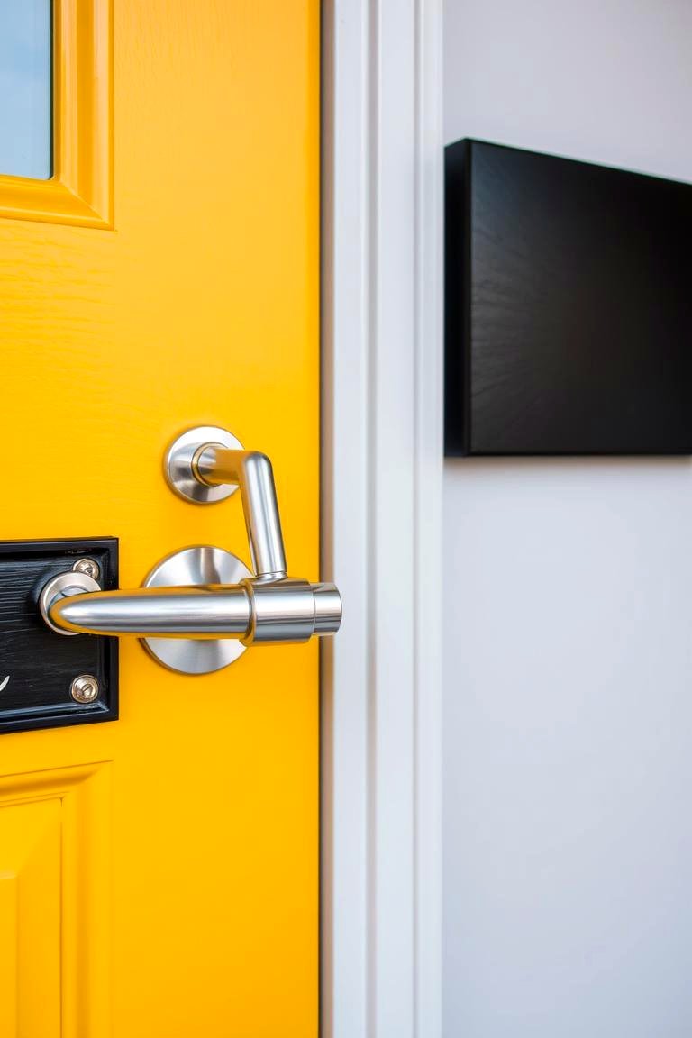 Paint the Front Door a Vibrant Color - 24 Small Front Porch Ideas
