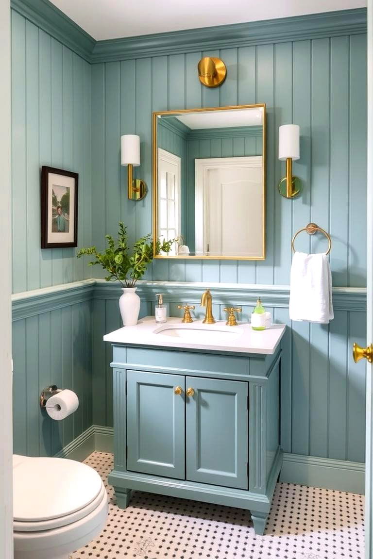 Painted Beadboard for Colorful Bathroom Accents - 24 Beadboard Bathroom Ideas