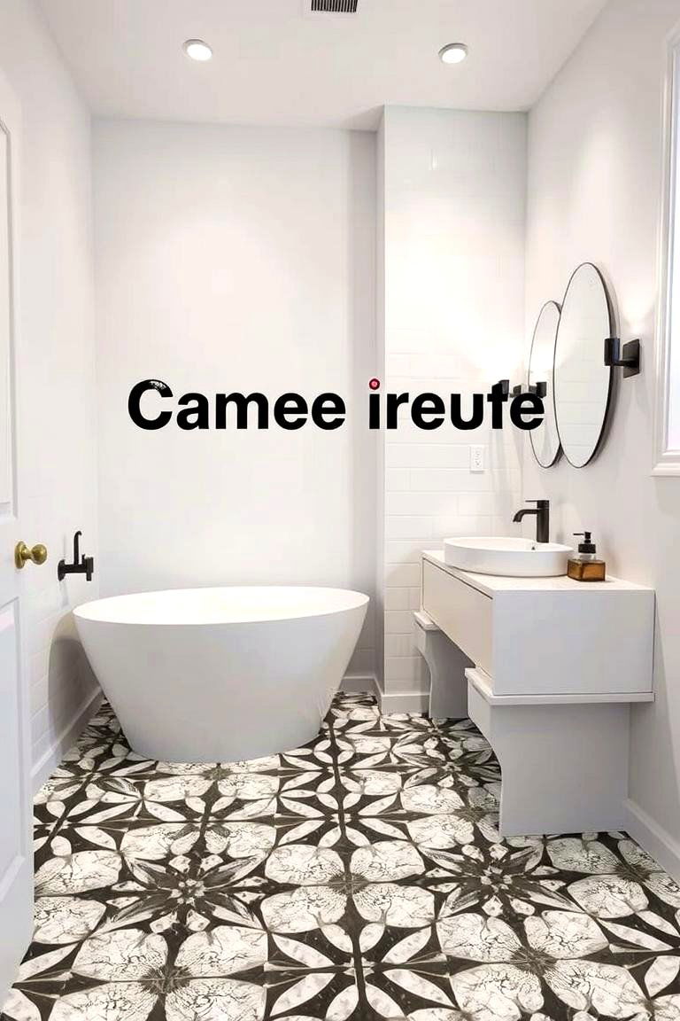 Painted Concrete - 24 Bathroom Flooring Ideas