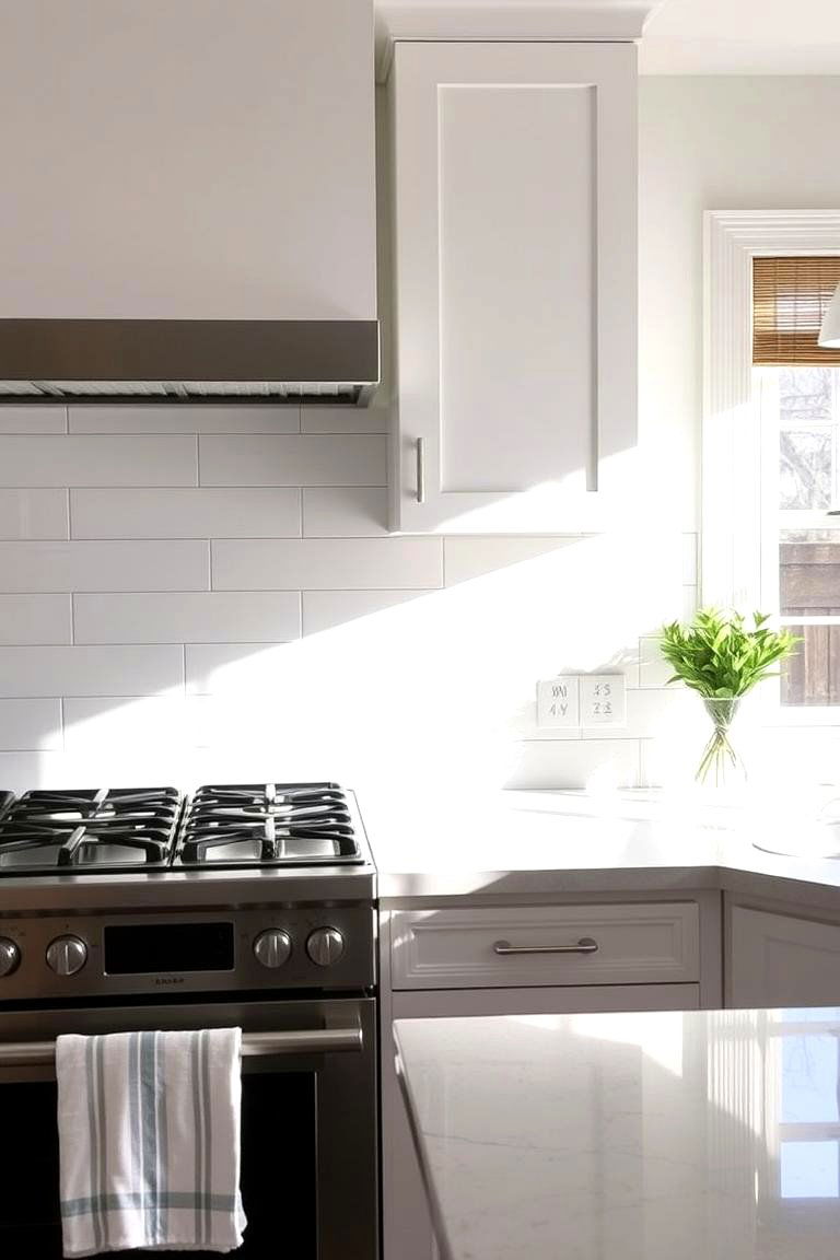 Painted Shiplap with a Gloss Finish - 24 Shiplap Backsplash Ideas for Your Kitchen