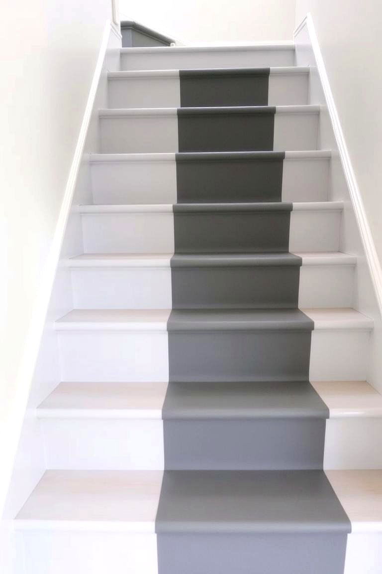 Painted Stair Runners - 24 Painted Stair Ideas