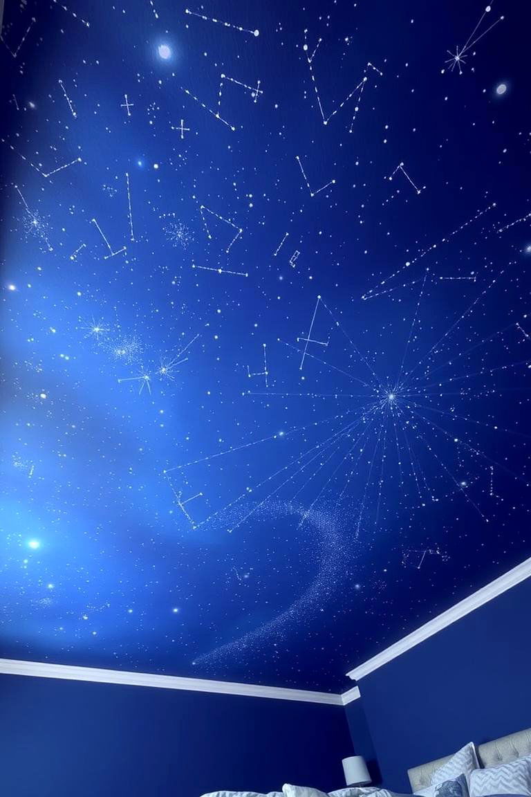 Painted Stars - 24 Accent Ceiling Ideas