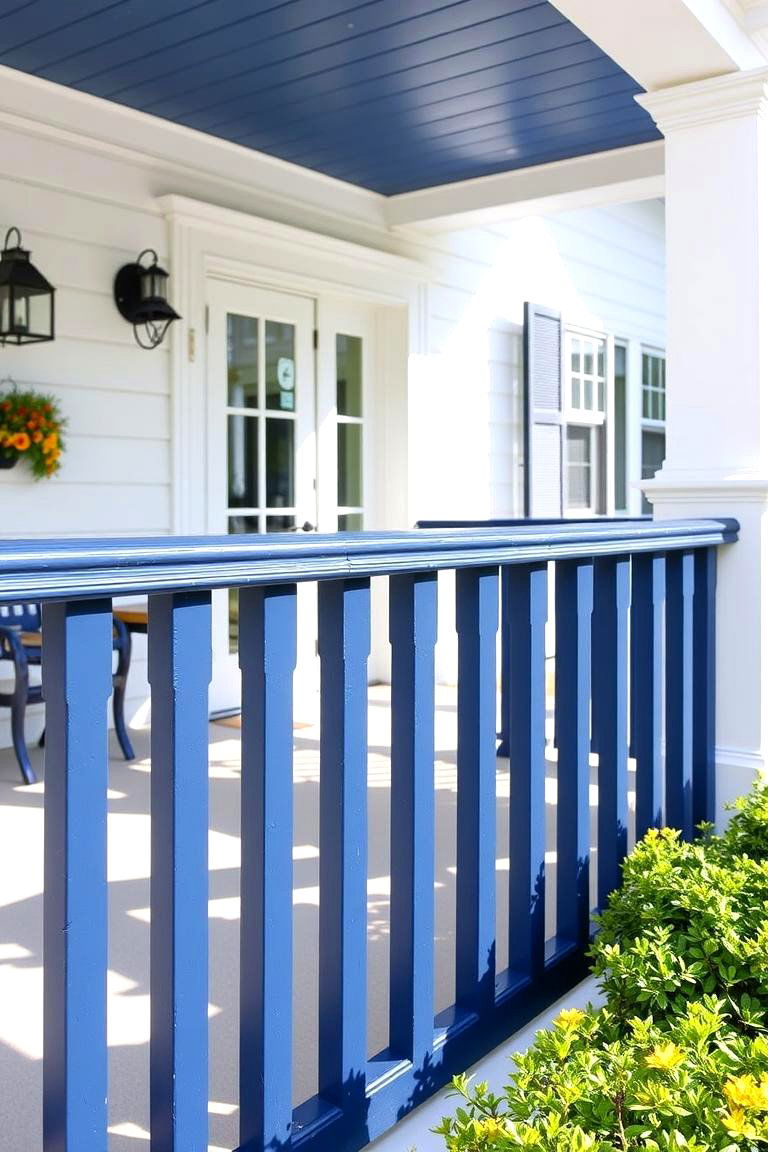 Painted Wood Railings - 24 Porch Railing Ideas