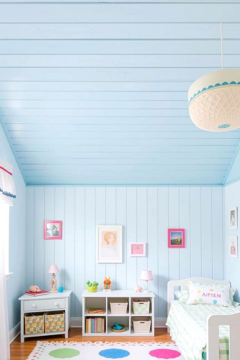 Painted Wood Slats - 24 Wood Slat Ceiling Ideas