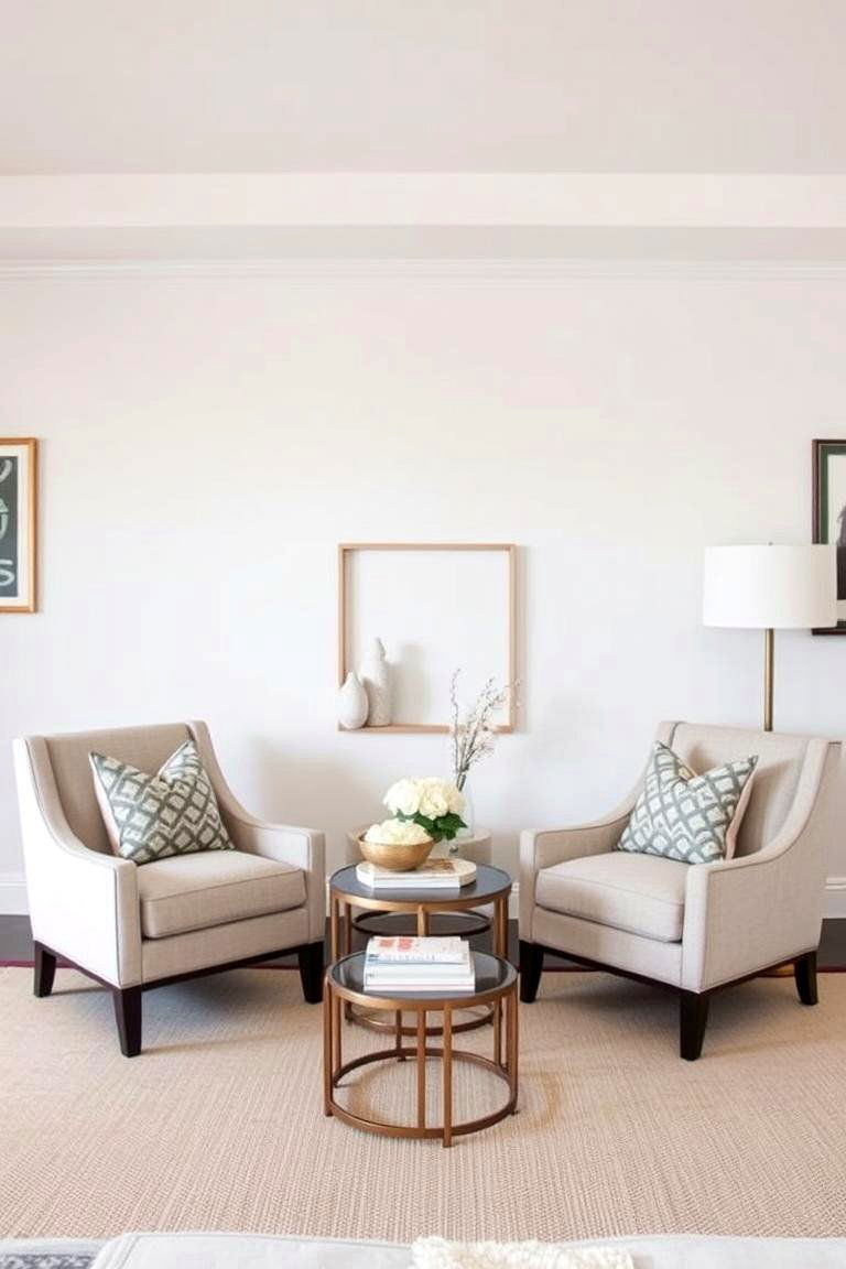 Paired Accent Chairs - 24 Symmetrical Living Room Ideas