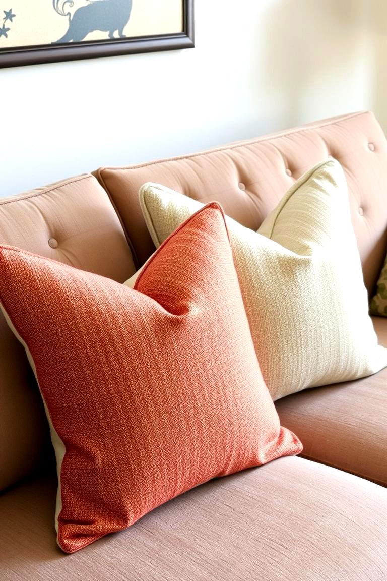 Paired Decorative Pillows - 24 Symmetrical Living Room Ideas