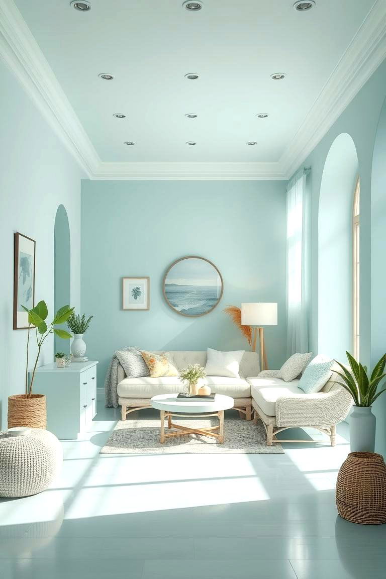 Pale Aqua - 24 Calming Paint Colors