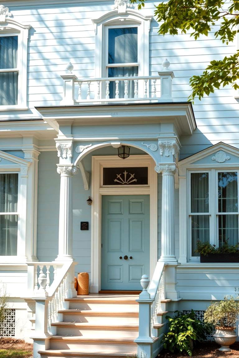 Pale Blue Perfection - 24 blue victorian house colors