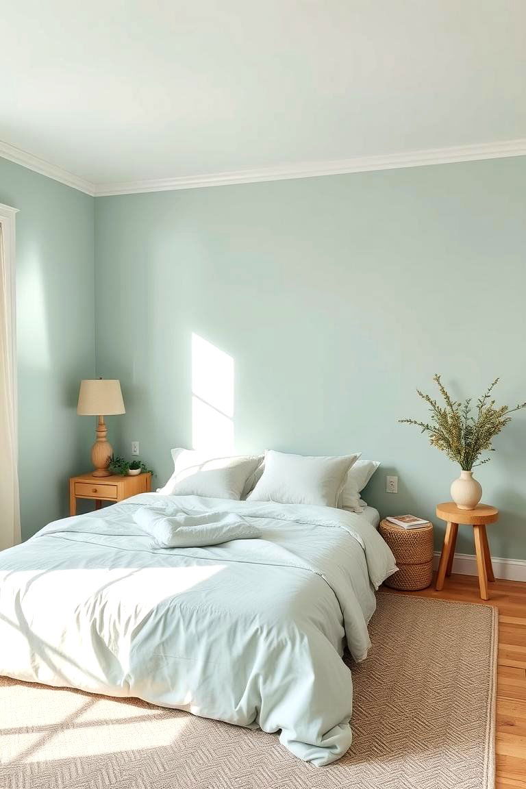 Pale Turquoise Tranquility - 24 Pastel Bedroom Ideas