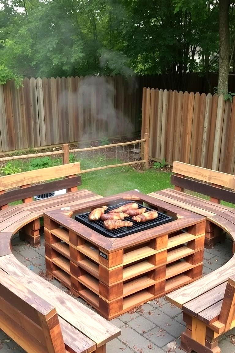 Pallet BBQ Pit for Eco Friendly Grilling - 24 Bbq Pit Ideas