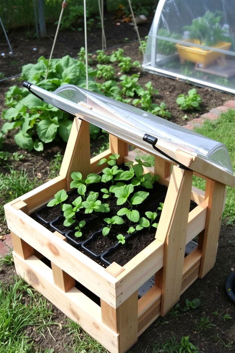 Pallet Cold Frame - 24 Pallet Garden Ideas