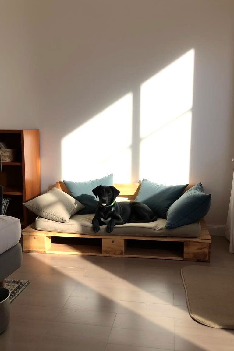 Pallet Dog Bed for Pet Comfort - 24 Pallet Furniture Ideas