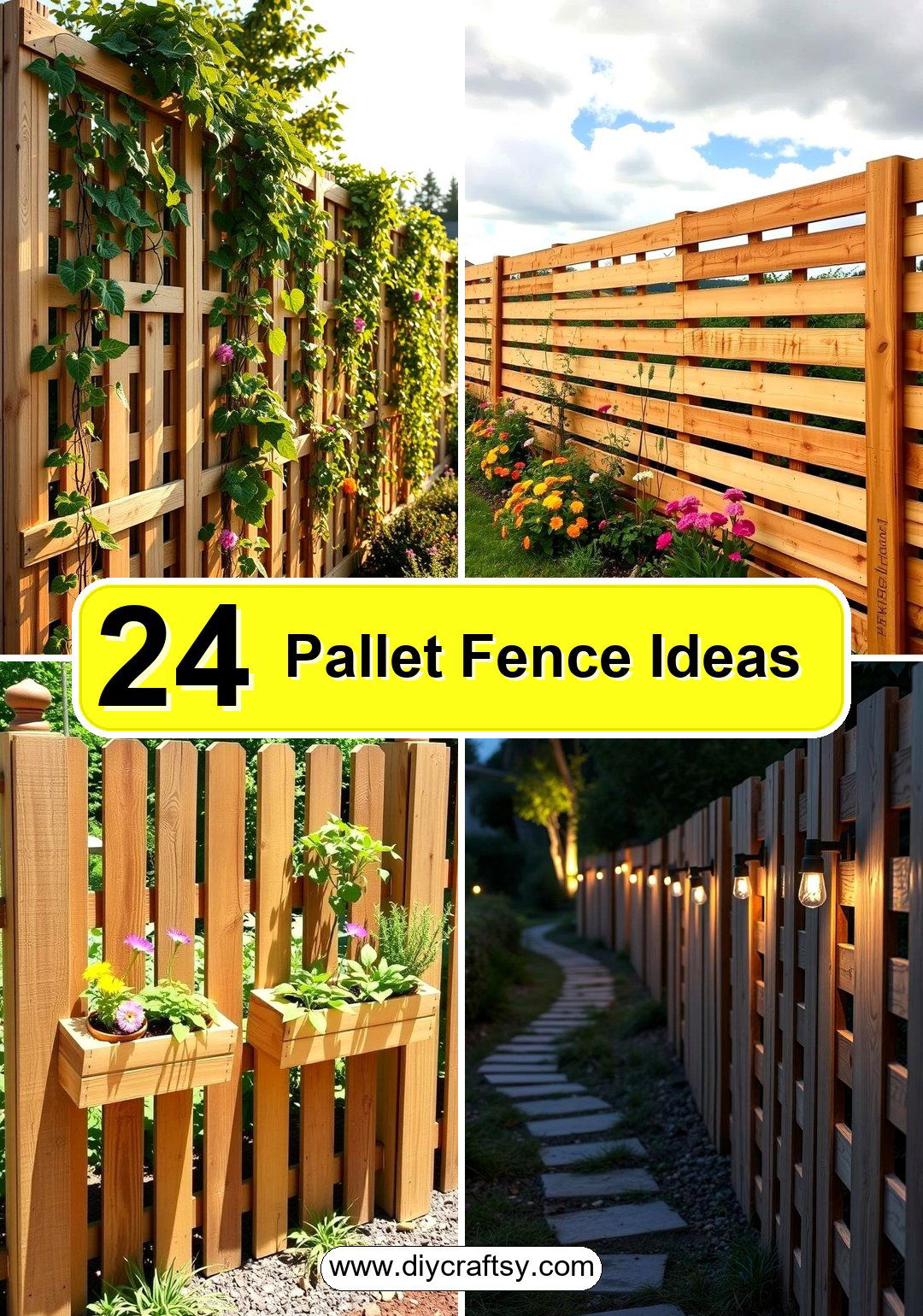 Pallet Fence Ideas