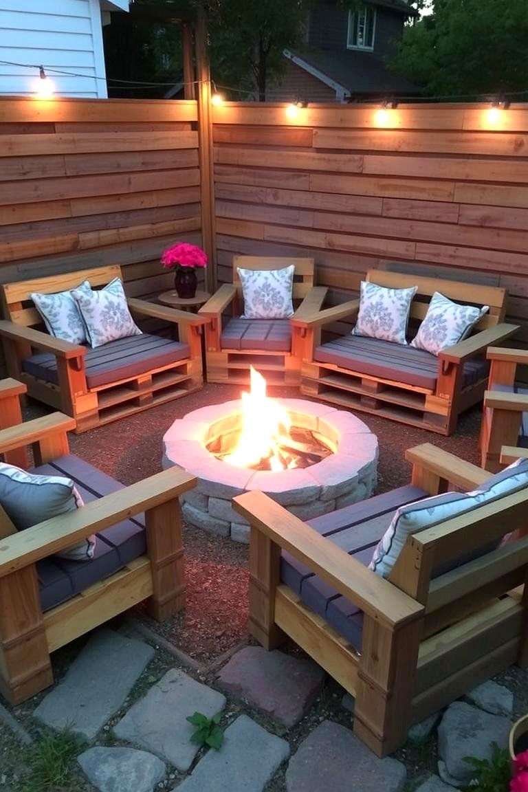Pallet Furniture - 24 Fire Pit Seating Ideas