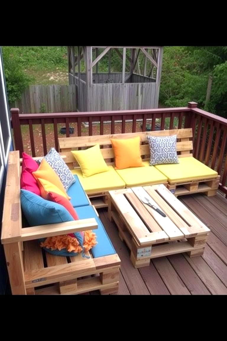 Pallet Furniture Seating - 24 Deck Seating Ideas