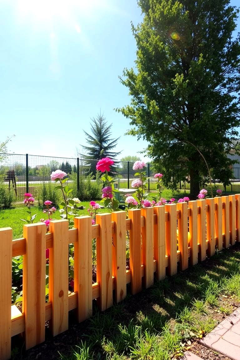 Pallet Garden Border Fence - 24 Pallet Fence Ideas