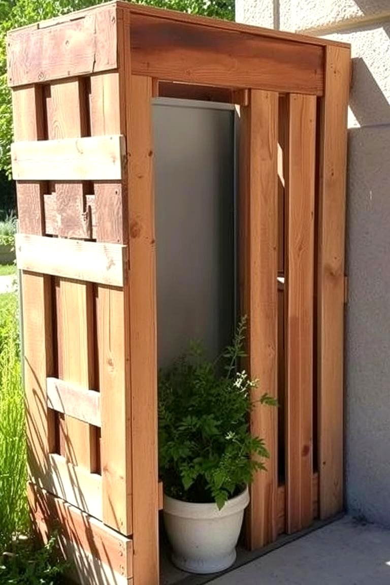 Pallet Garden Divider - 24 Garden Divider Ideas