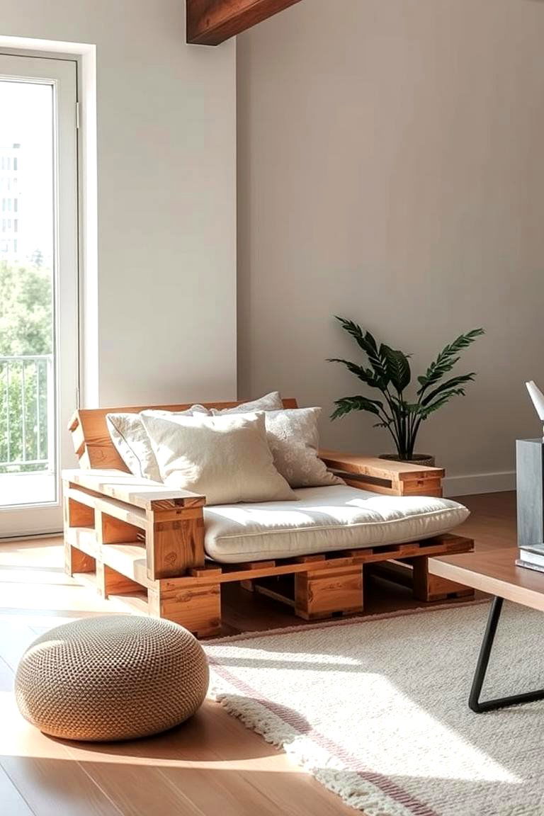 Pallet Lounge Chair for Casual Comfort - 24 Pallet Furniture Ideas