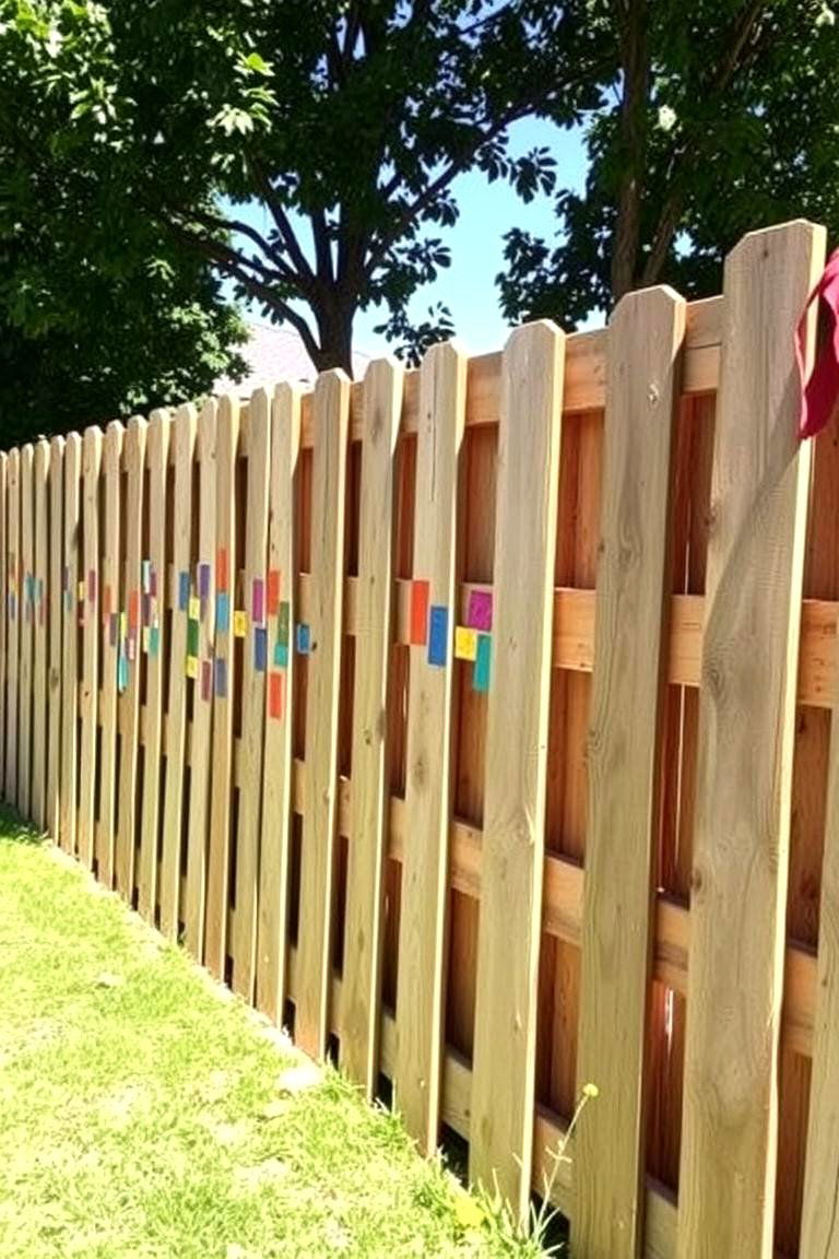 Pallet Mosaic Fence - 24 Pallet Fence Ideas