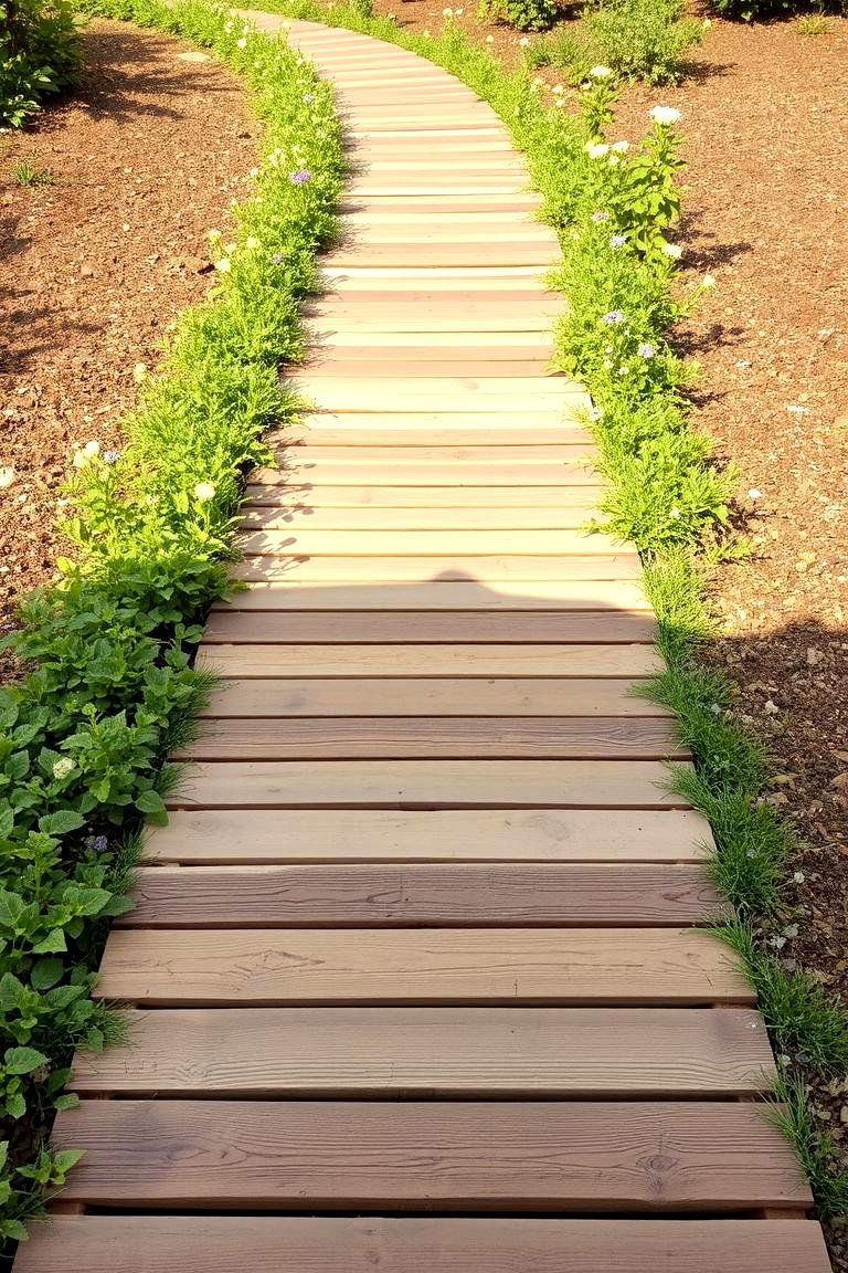 Pallet Pathway - 24 Pallet Garden Ideas