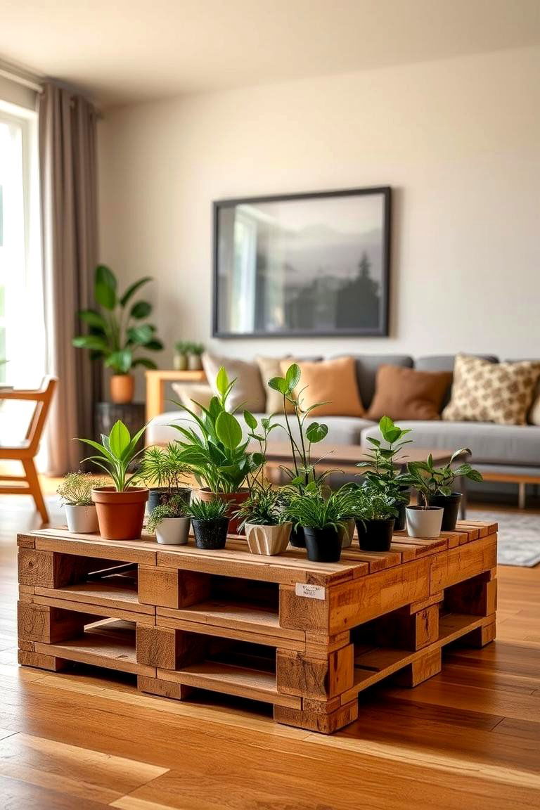 Pallet Planter for Indoor Gardens - 24 Pallet Furniture Ideas