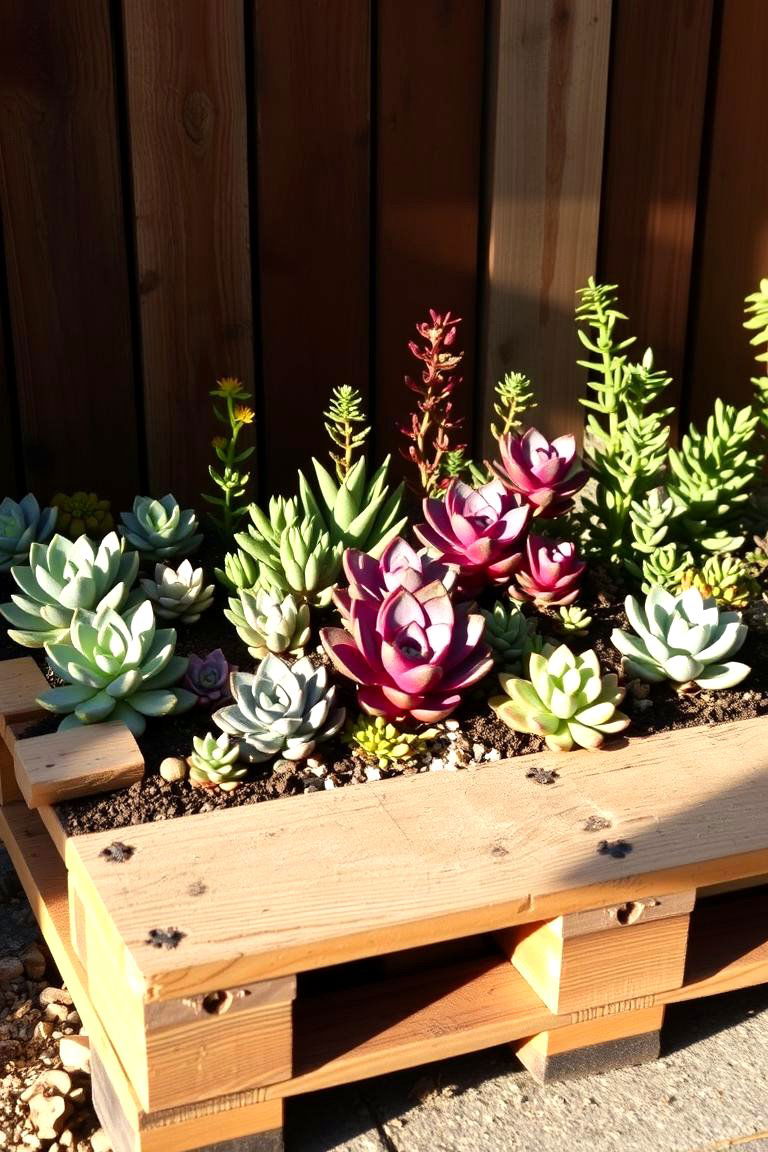 Pallet Succulent Garden - 24 Succulent Garden Ideas