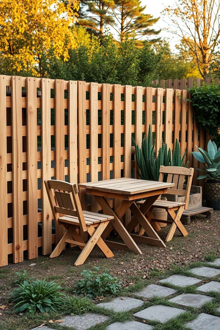 Pallet Upcycled Furniture Fence - 24 Pallet Fence Ideas