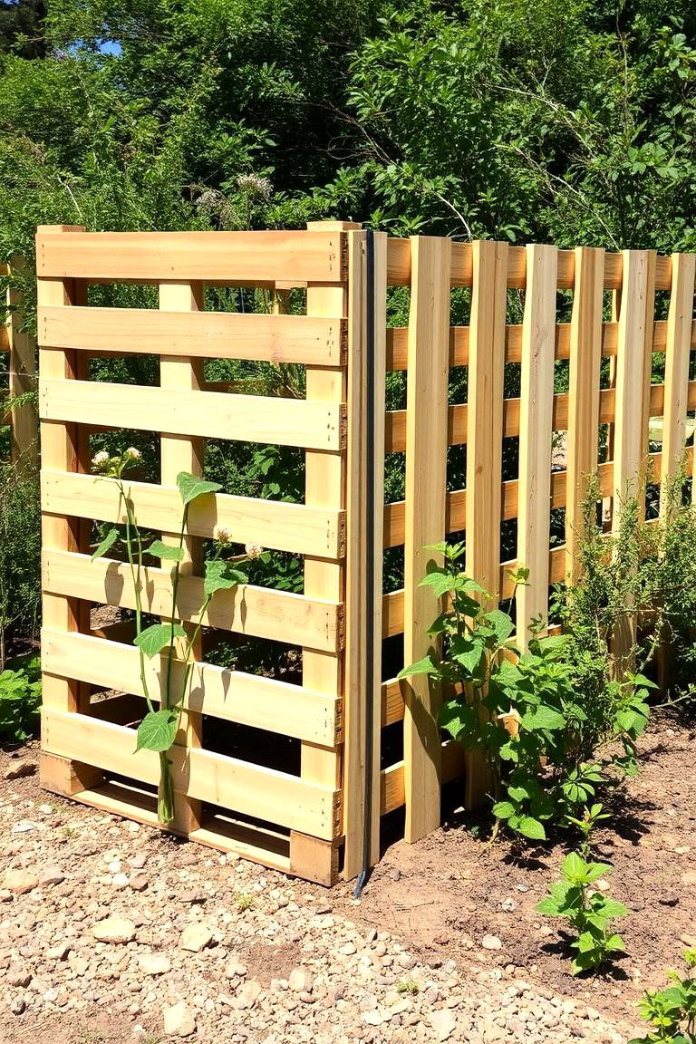 Pallet Windbreak Fence - 24 Pallet Fence Ideas