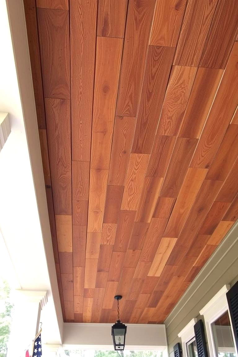 Pallet Wood Ceiling - 24 Porch Ceiling Ideas