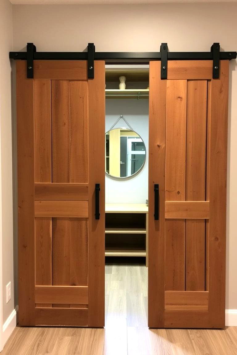 Pallet Wood Sliding Doors - 24 Rustic Closet Ideas