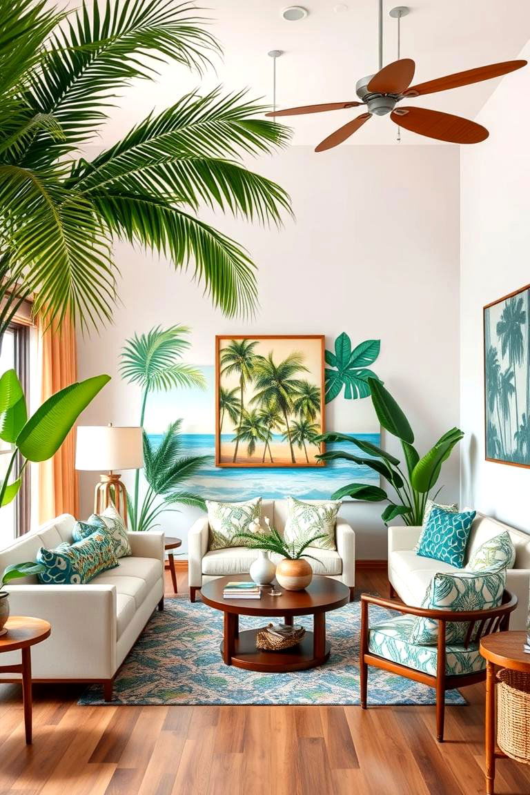 Palm Paradise Escape - 24 Tropical Bedroom Ideas