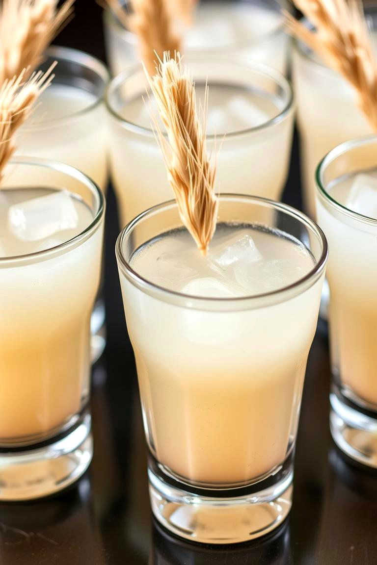 Pampas Grass Drink Stirrers - 24 Pampas Grass Wedding Decor Ideas