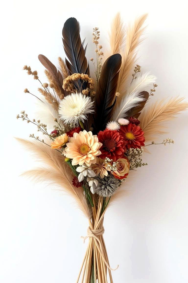 Pampas Grass in Bohemian Bouquets - 24 Pampas Grass Decor Ideas