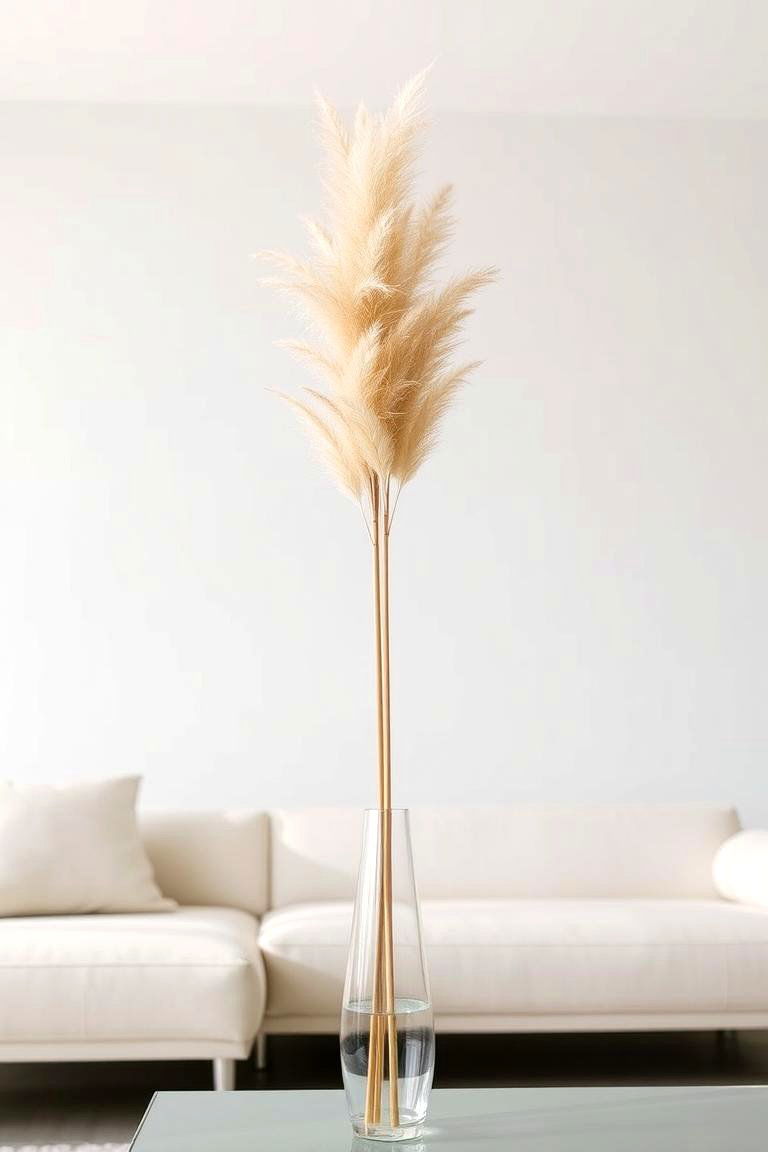Pampas Grass in Minimalist Settings - 24 Pampas Grass Decor Ideas