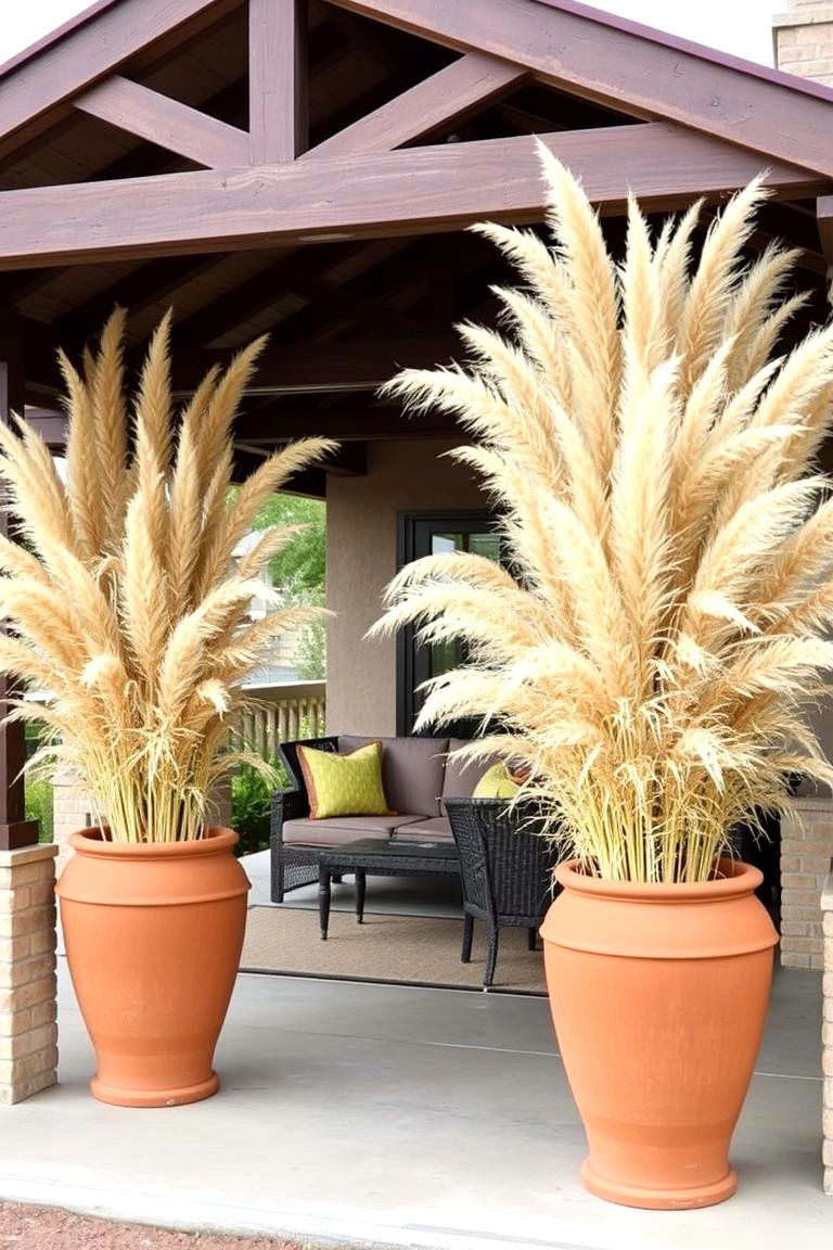 Pampas Grass in Outdoor Decor - 24 Pampas Grass Decor Ideas
