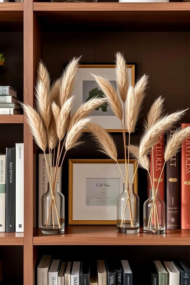 Pampas Grass in Shelf Styling - 24 Pampas Grass Decor Ideas