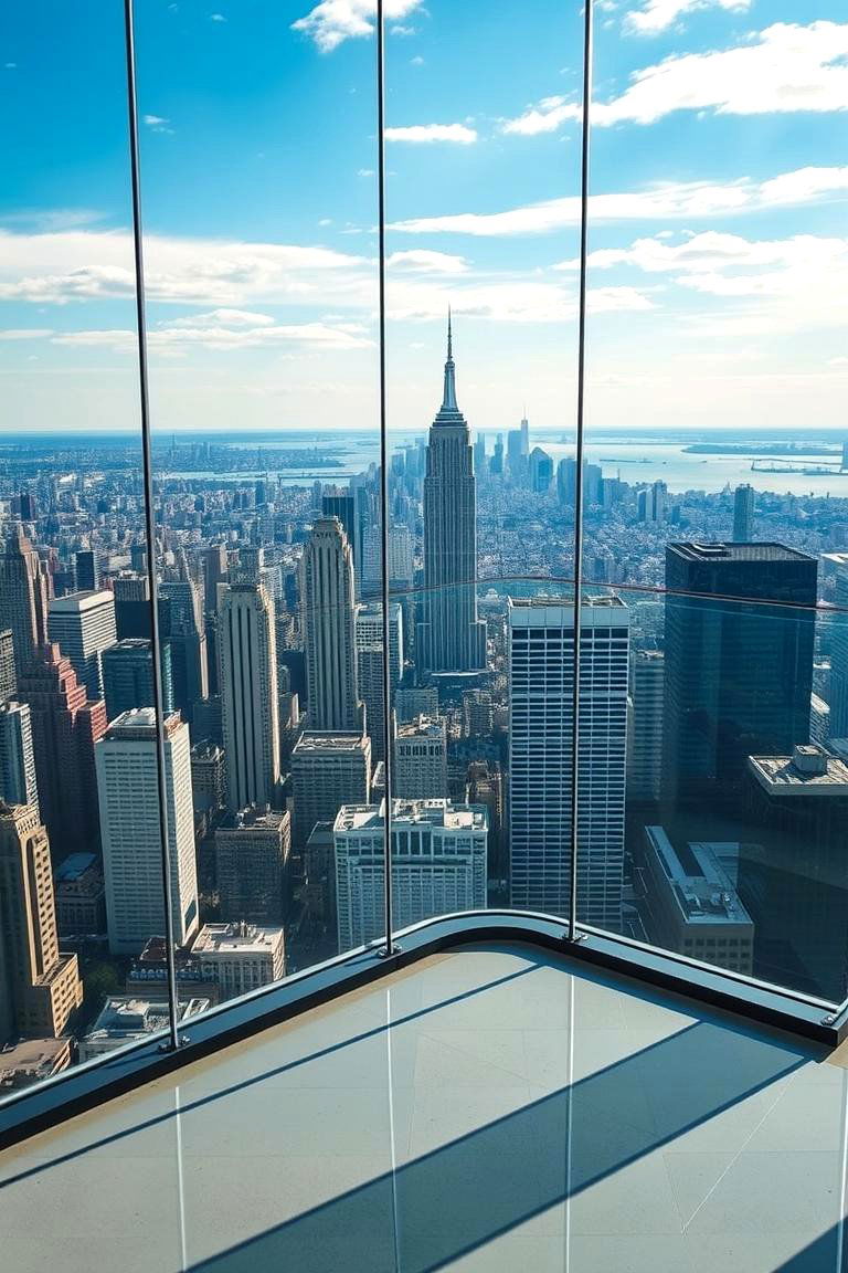 Panoramic City View Glass Balconies - 24 Glass Balcony Design Ideas