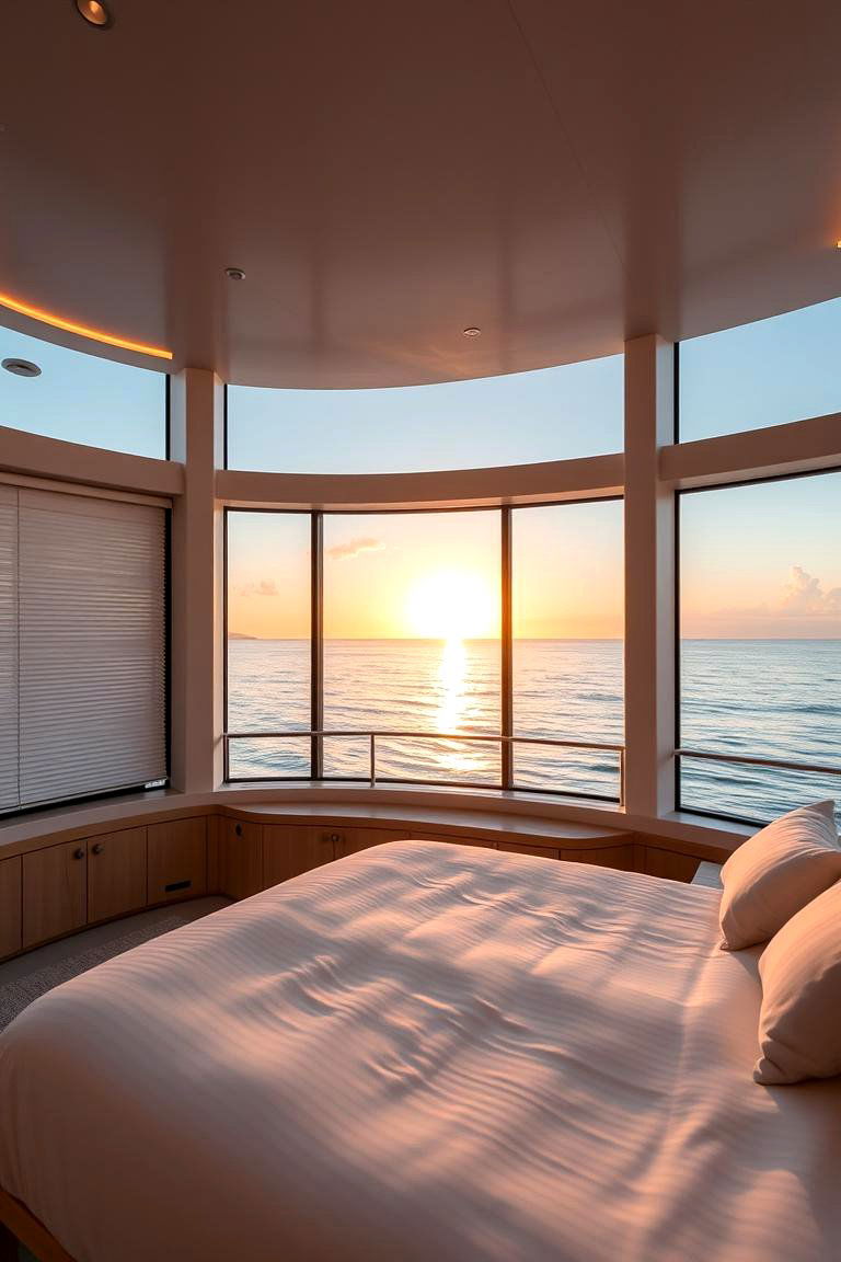 Panoramic Ocean View Suite - 24 yacht bedroom ideas