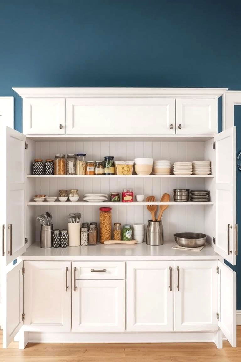 Pantry Island for Extra Workspace - 24 Kitchen Pantry Ideas